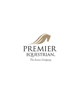 Logo of Premier Equestrian, Inc., sponsor of Adrienne Lyle USA from the Olympic Dressage Team. Adrienne Lyle is a key competitor in the Olympic Dressage Team and is a celebrated Olympic Dressage Winner.